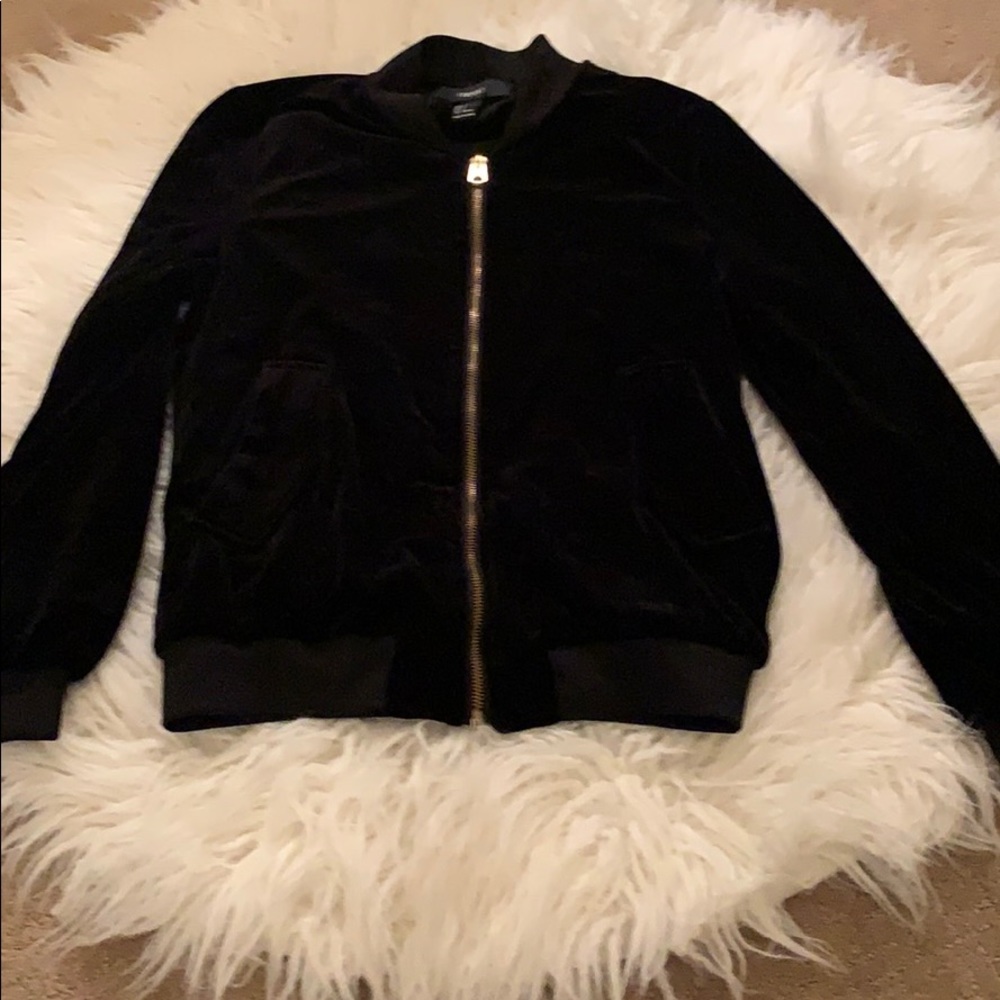 Black bomber jacket